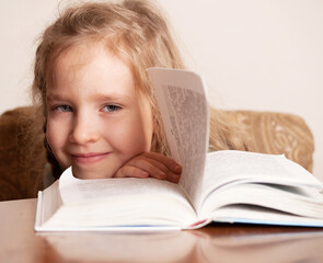 Girl with book