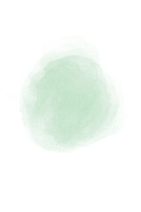 Green watercolor abstraction on white paper. Grunge background. Retro, Vintage