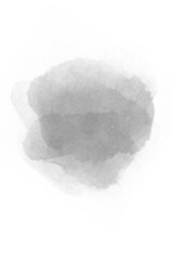 Gray watercolor abstraction on white paper. Grunge background. Retro, vintage background.