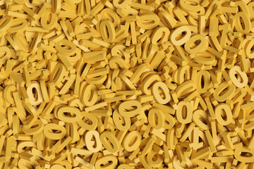 Yellow binary numbers background. 3d illustration.