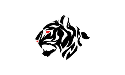 inspired by tiger face logo. tiger design A vector design for a brand.