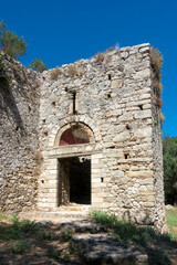 Fototapeta na wymiar The Byzantine fortress of Gardiki, Corfu, Greece