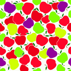 seamless pattern with apples