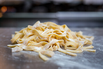 fresh pasta tagliatelle