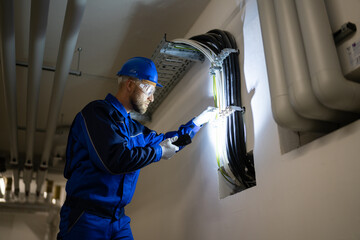 PVC Water Pipe Inspection By Construction