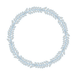 Vector isolated design botanical cute garland floral vignette