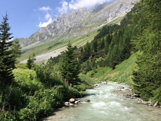 river in the mountains