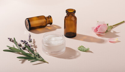 natural cosmetics and healing herbs