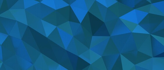 Abstract dark blue low poly background