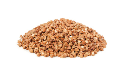 Buckwheat isolated on white background