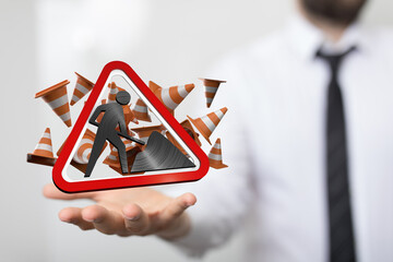 Website under construction page 3d