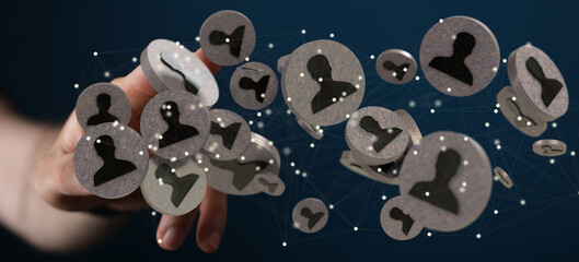 Abstract technology group and data