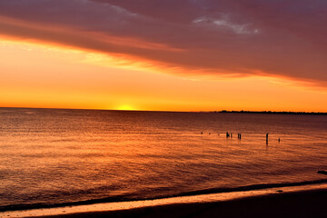 Sunrise at the New Jersey shore