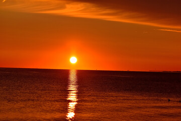 Sunrise at the New Jersey shore