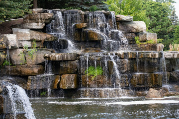 The  fairytale waterfall in the state park