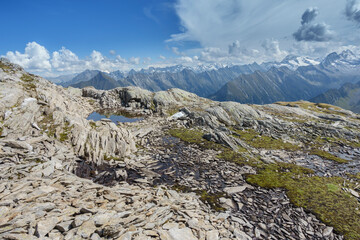 Blick &uuml;ber die Alpen aus dem Hochgebirge
