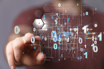 Technology background. Big data concept