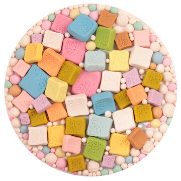 marshmallow, marmalade, sweet, tasty, beautiful, in a circle, sweet life