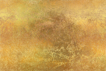 Golden Abstract  decorative paper texture  background  for  artwork  - Illustration