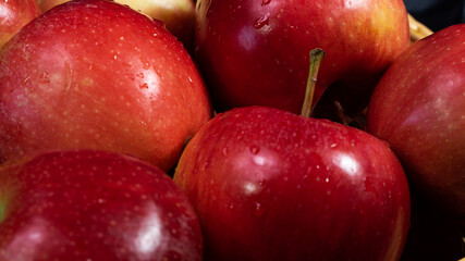 Red healthy apples