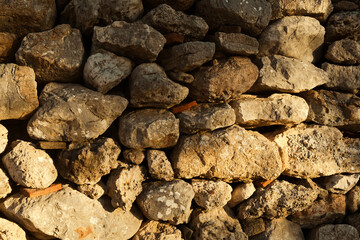old rock stone wall texture.