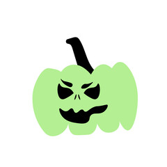 Autumn halloween scary pumpkin. Harvest season.