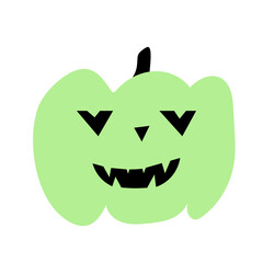 Autumn halloween scary pumpkin. Harvest season.