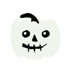 Autumn halloween scary pumpkin. Harvest season.