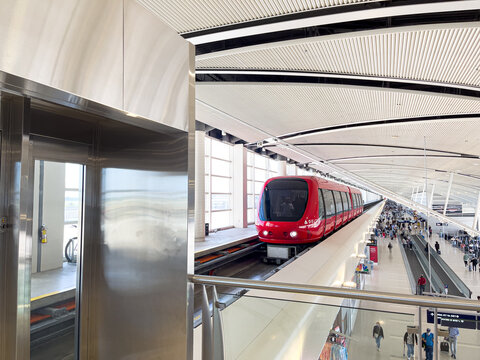 Delta Terminal Train at Detroit Metropolitan Airport