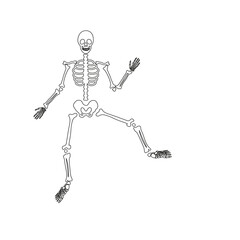 halloween scary bones skeleton