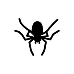  Doodle halloween scary black silhouette spider