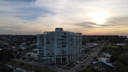 Fototapeta premium Tower on sunset