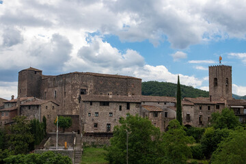 medieval village in the mountains of the province of Girona