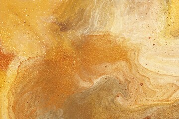 abstract golden textured background, liquid paint with texture