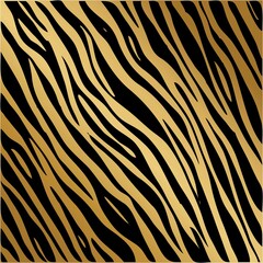 Tiger print - vector illustration. Background for a banner or postcard for the New Year 2022.
