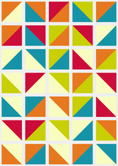 Fototapeta premium Abstract Geometric Pattern generative computational art illustration