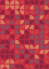 Abstract Geometric Pattern generative computational art illustration