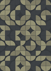 Abstract Geometric Pattern generative computational art illustration