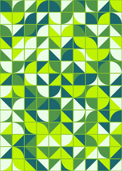 Abstract Geometric Pattern generative computational art illustration