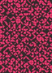 Abstract Geometric Pattern generative computational art illustration