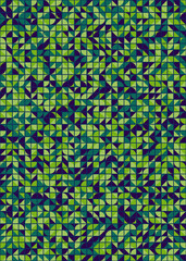 Abstract Geometric Pattern generative computational art illustration
