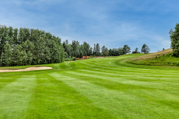 Landscapes on a golf course in rural Alberta - obrazy, fototapety, plakaty