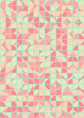 Abstract Geometric Pattern generative computational art illustration