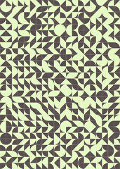 Abstract Geometric Pattern generative computational art illustration