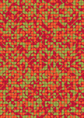 Abstract Geometric Pattern generative computational art illustration