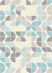 Abstract Geometric Pattern generative computational art illustration