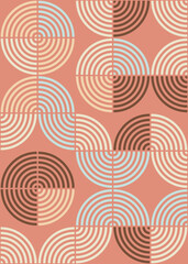 Abstract Geometric Pattern generative computational art illustration