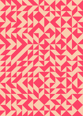 Abstract Geometric Pattern generative computational art illustration