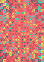 Abstract Geometric Pattern generative computational art illustration