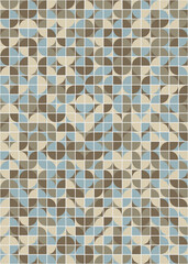 Fototapeta premium Abstract Geometric Pattern generative computational art illustration